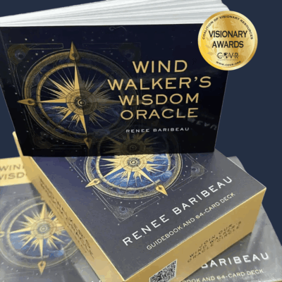 Pictured Wind Walkers Wisdom Oracle Deck with COVR award